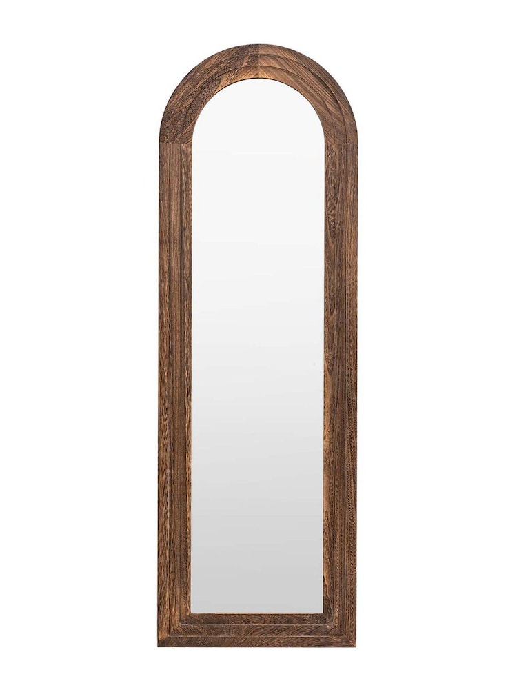 Gallery Home Charcoal Dark Wood Denbigh Arch Full Length Mirror - Image 6 of 6
