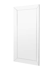 Gallery Home Silver Clear Bevelled Glass Risca Leaner Mirror - Image 4 of 5