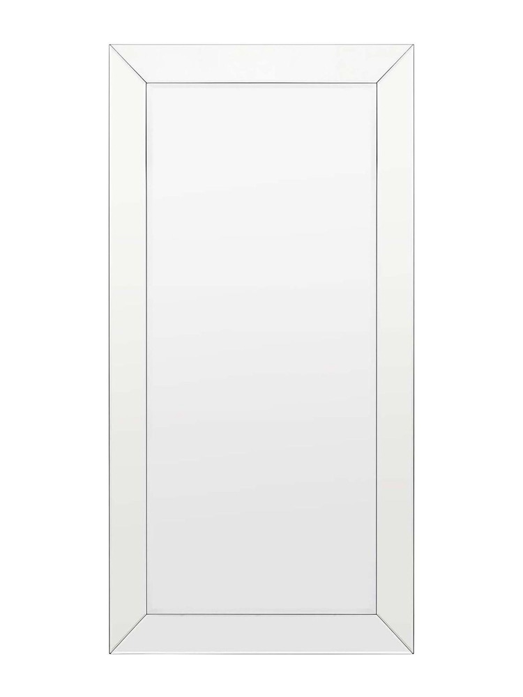 Gallery Home Silver Clear Bevelled Glass Risca Leaner Mirror - Image 5 of 5