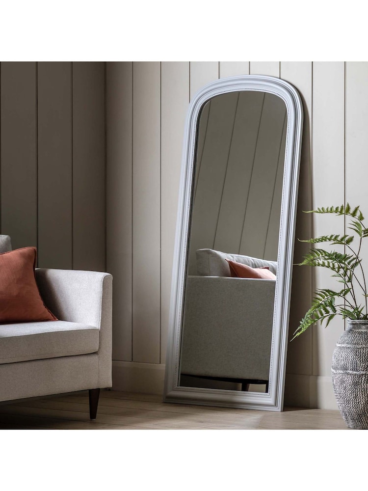 Gallery Home Stone Wood Loughor Arch Leaner Mirror - Image 1 of 7