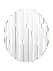 Gallery Home Champagne Conwy Decorative Round Mirror - Image 2 of 4