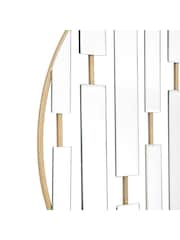 Gallery Home Champagne Conwy Decorative Round Mirror - Image 3 of 4