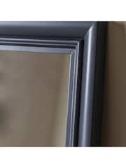 Gallery Home Grey Wood Loughor Rectangle Window Mirror - Image 3 of 6