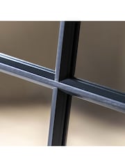Gallery Home Grey Wood Loughor Rectangle Window Mirror - Image 4 of 6