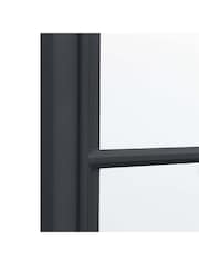 Gallery Home Grey Wood Loughor Rectangle Window Mirror - Image 5 of 6