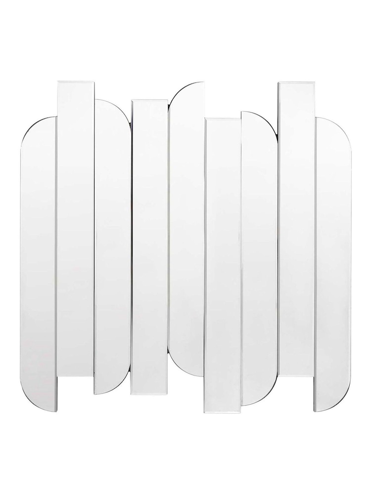 Gallery Home Silver Blaina Decorative Panel Wall Mirror - Image 1 of 4