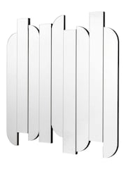 Gallery Home Silver Blaina Decorative Panel Wall Mirror - Image 2 of 4