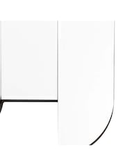 Gallery Home Silver Blaina Decorative Panel Wall Mirror - Image 4 of 4