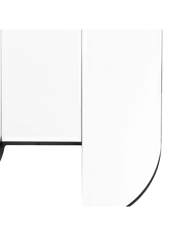 Gallery Home Silver Blaina Decorative Panel Wall Mirror - Image 4 of 4