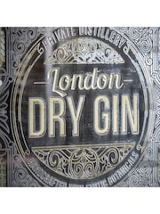 Gallery Home Brown Retro London Dry Gin Mirrored Sign - Image 2 of 3