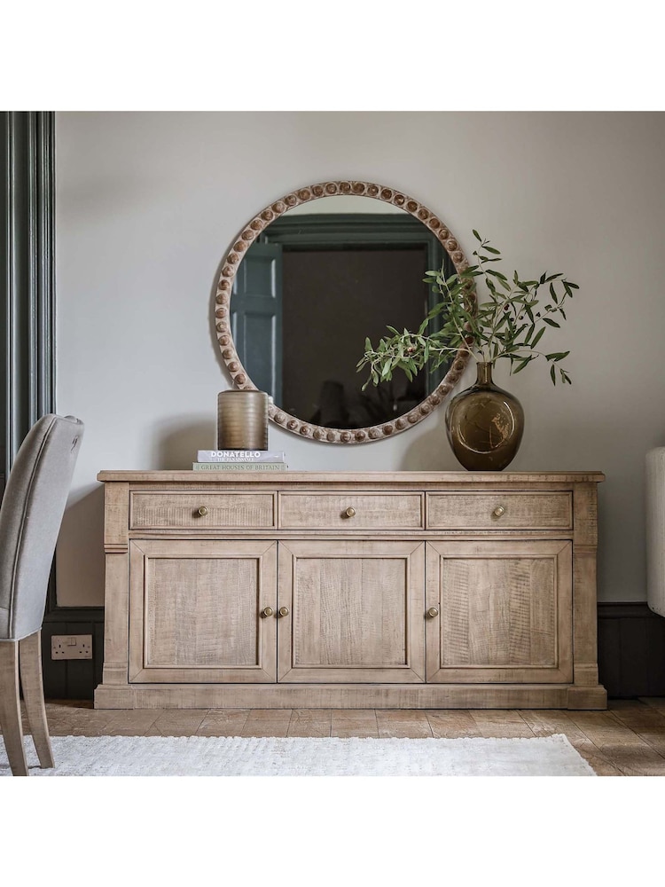 Gallery Home Natural Neath Round Mirror - Image 1 of 6