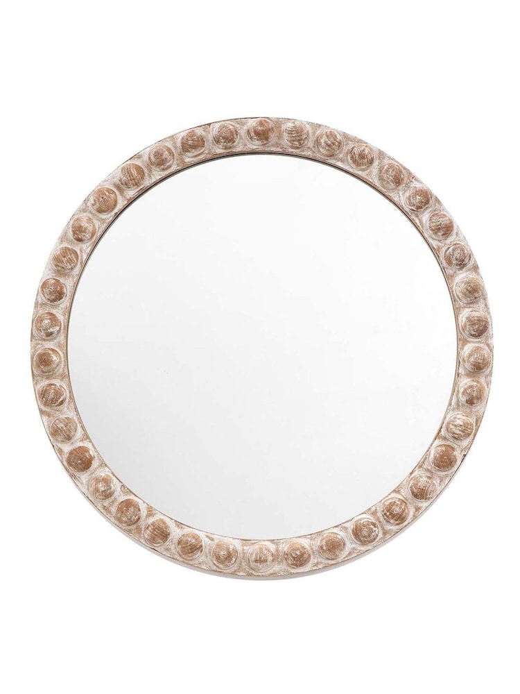 Gallery Home Natural Neath Round Mirror - Image 2 of 6