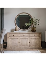 Gallery Home Natural Neath Round Mirror - Image 6 of 6