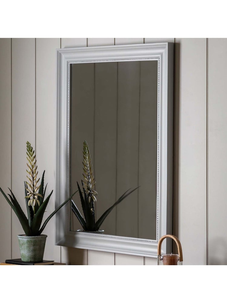 Gallery Home Stone Wood Loughor Rectangle Mirror - Image 1 of 7