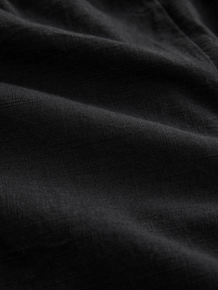 Black 100% Cotton Bermuda Shorts - Image 6 of 7
