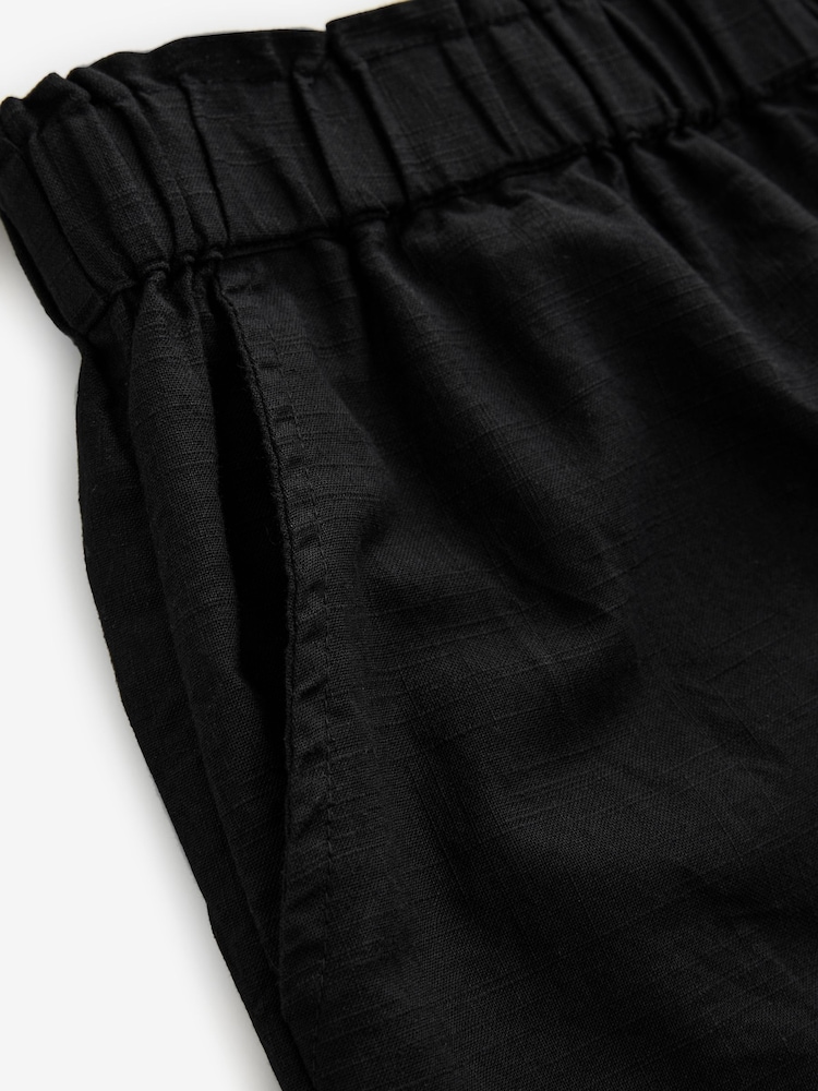 Schwarz - Bermudashorts aus 100% Baumwolle - Bild 7 von 7 Schwarz - Bermudashorts aus 100% Baumwolle - Bild 7 von 7