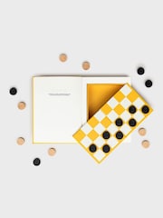 Suck UK Yellow Checkers In A Book Board Game - Image 5 of 7
