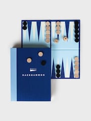 Suck UK Blue Backgammon In A Book Board Game - Image 3 of 7