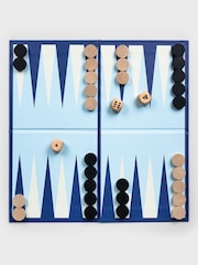 Suck UK Blue Backgammon In A Book Board Game - Image 4 of 7