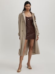 Amur Faux Leather Mini Dress - Image 3 of 6