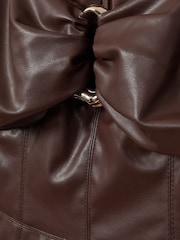 Amur Faux Leather Mini Dress - Image 6 of 6