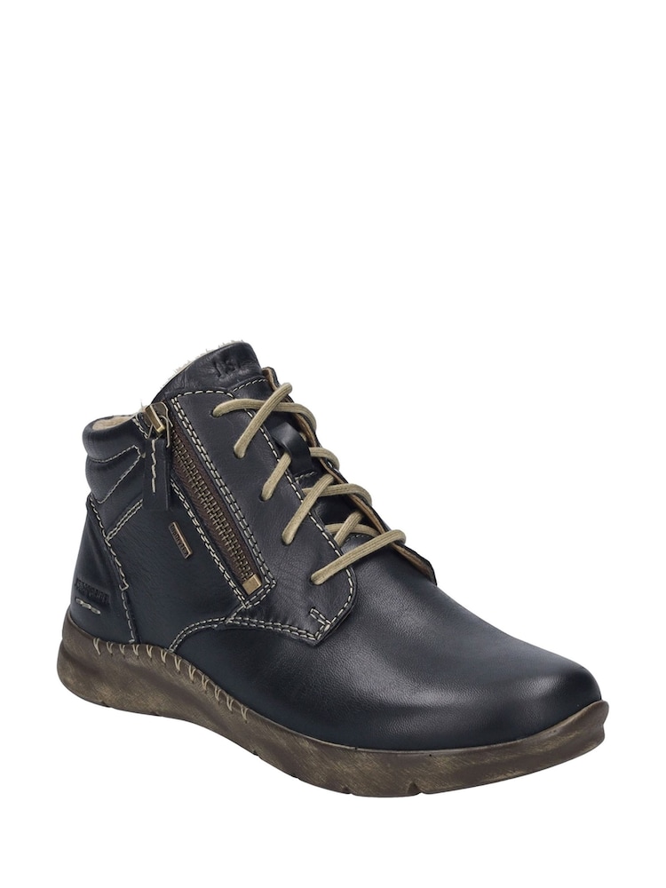 Josef Seibel Conny 52 Black Ankle Boots - Image 2 of 4
