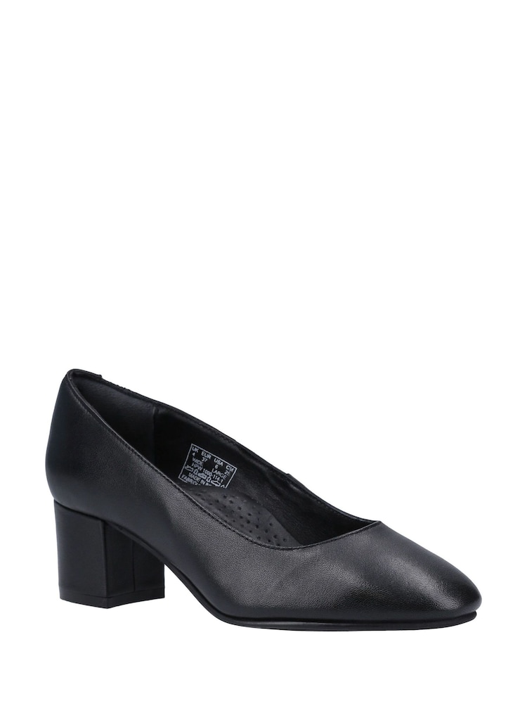 Hush Puppies Anna Wide Patent Black Shoes - Image 1 of 4