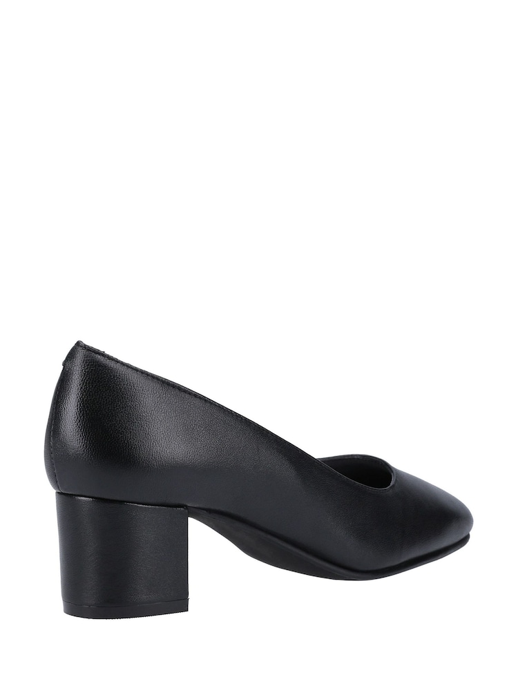 Hush Puppies Anna Wide Patent Black Shoes - Image 2 of 4