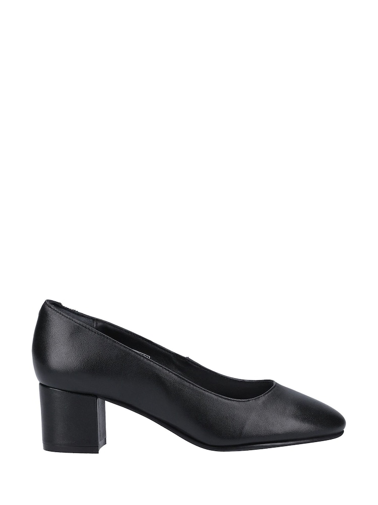 Hush Puppies Anna Wide Patent Black Shoes - Image 4 of 4