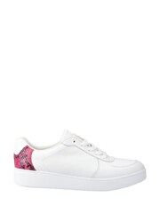 Fitflop Rally Snakeprint-Backtab Sneakers - Image 5 of 6