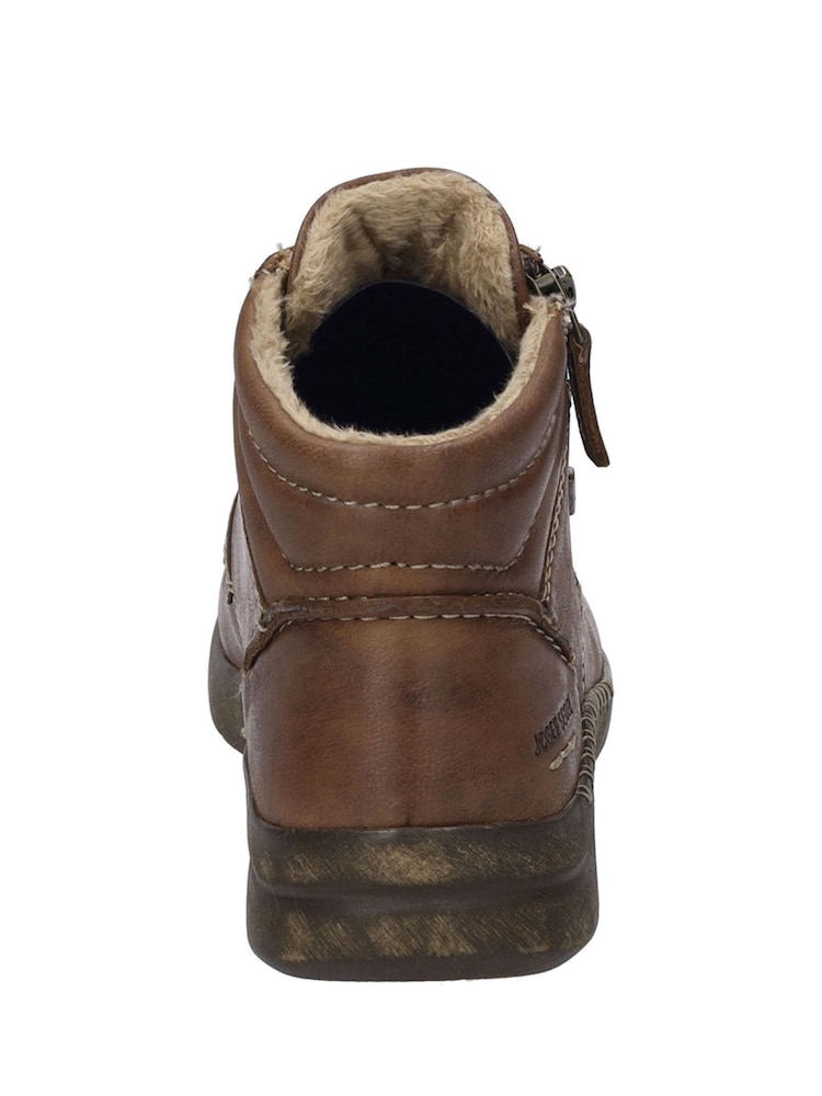 Josef Seibel Conny 52 Brown Ankle Boots - Image 3 of 4