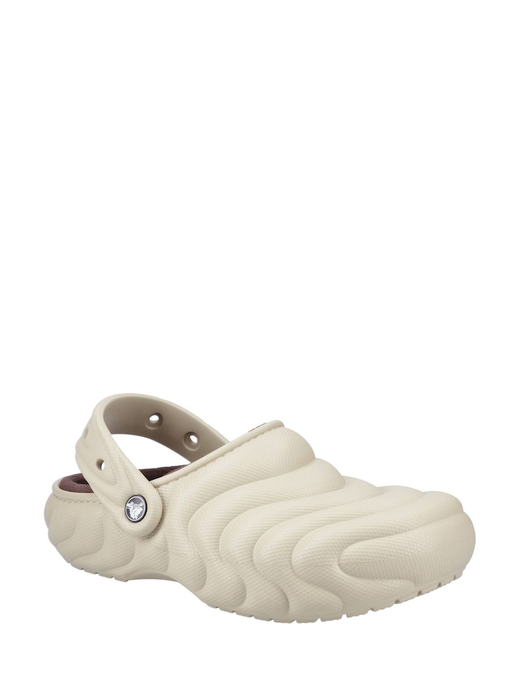 Crocs Grey Classic Lined Overpuff Clogs - Image 2 of 4