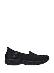 Skechers Black Black Reggae Fest 2.0 Guiding Slip In Wide Fit Shoes - Image 1 of 3