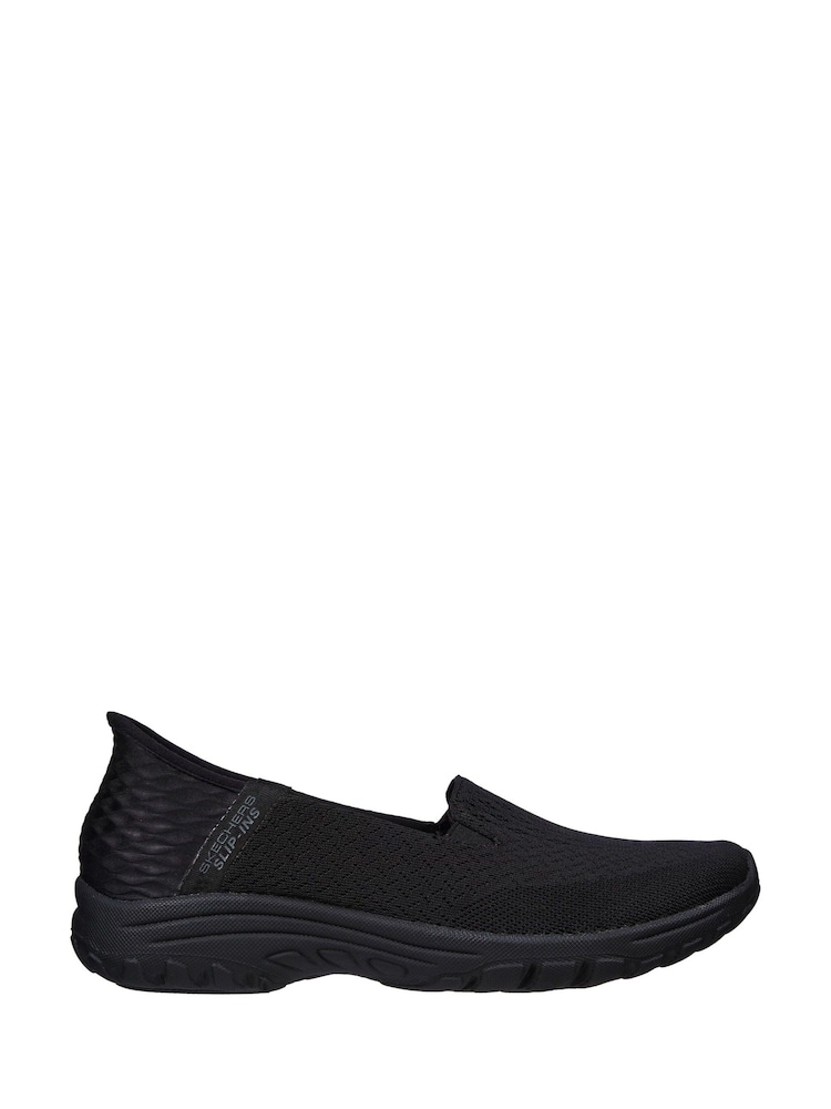 Skechers Black Black Reggae Fest 2.0 Guiding Slip In Wide Fit Shoes - Image 1 of 3