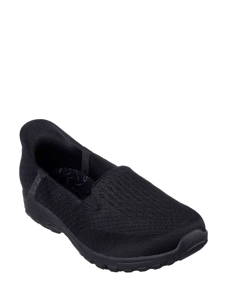Skechers Black Black Reggae Fest 2.0 Guiding Slip In Wide Fit Shoes - Image 2 of 3