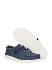 HEYDUDE Blue Wally Stretch Mesh Shoes - Image 3 of 4
