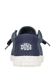 HEYDUDE Blue Wally Stretch Mesh Shoes - Image 4 of 4
