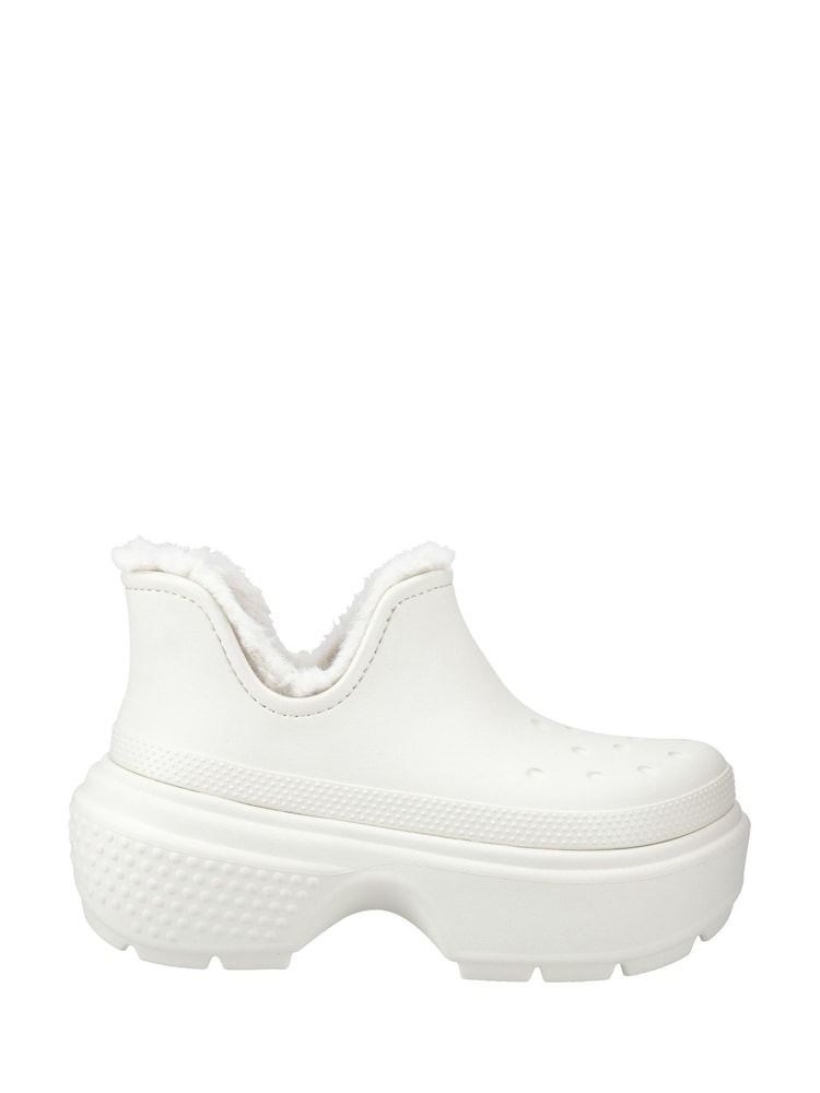 Crocs White Stomp Shorty Boots - Image 1 of 4