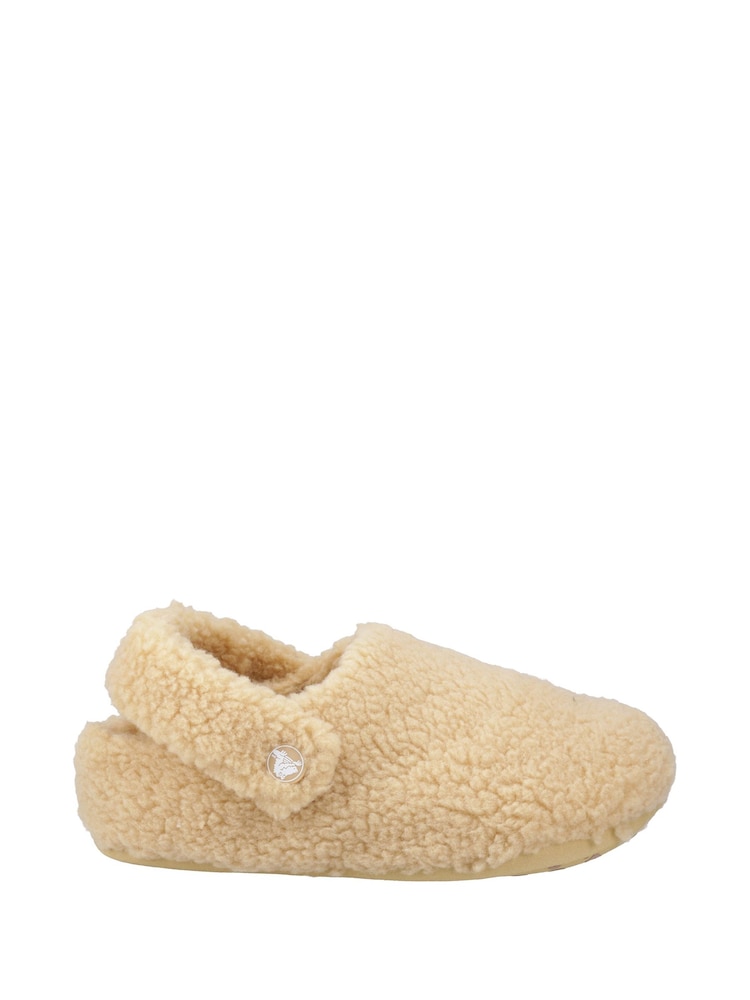 Crocs Wheat Kids Cozzzy Slippers - Image 1 of 5