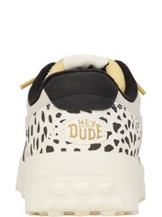 HEYDUDE Cream Hayden Shine Trainers - Image 3 of 4