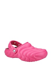 Crocs Pink Classic Lined Overpuff Clogs - Image 1 of 4