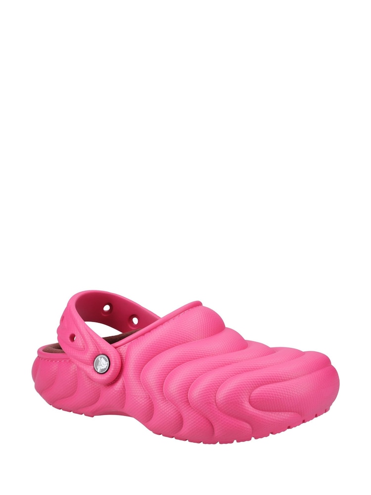 Crocs Pink Classic Lined Overpuff Clogs - Image 1 of 4