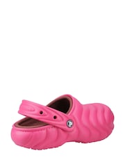 Crocs Pink Classic Lined Overpuff Clogs - Image 3 of 4