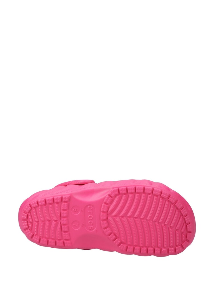 Crocs Pink Classic Lined Overpuff Clogs - Image 4 of 4
