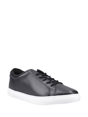 JACK & JONES Black Galaxy Leather Trainers - Image 2 of 4