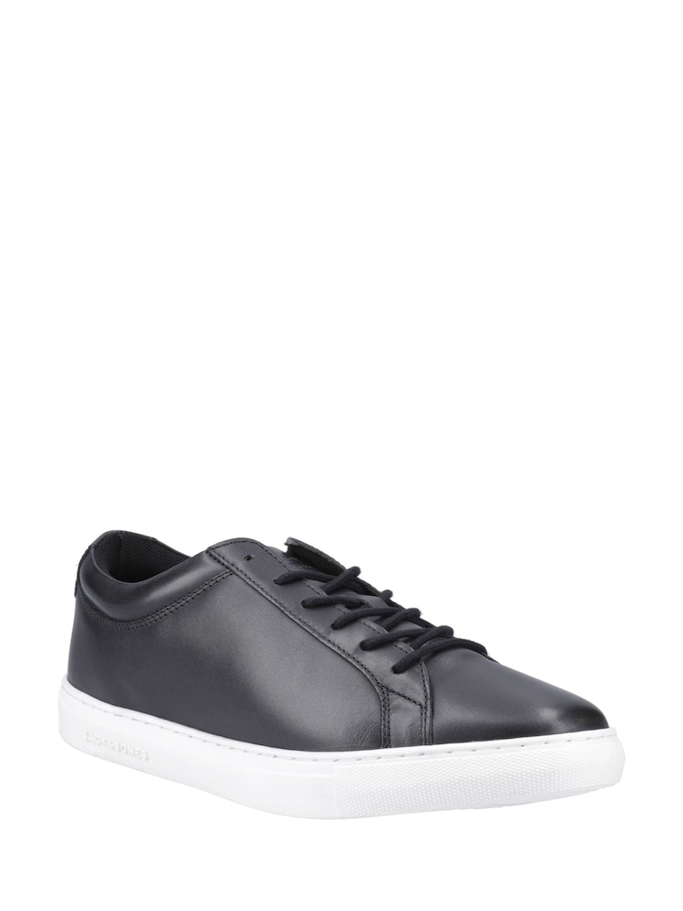JACK & JONES Black Galaxy Leather Trainers - Image 2 of 4