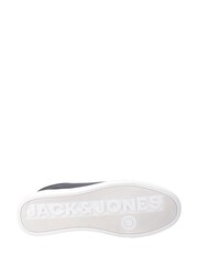 JACK & JONES Black Galaxy Leather Trainers - Image 4 of 4