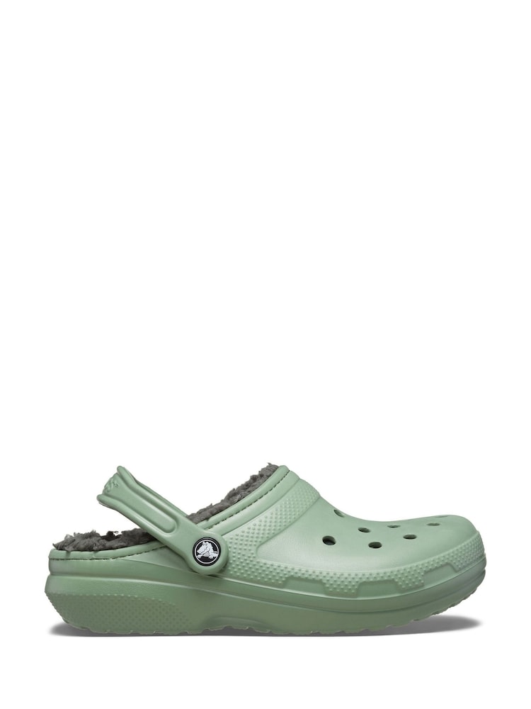 Crocs Green Classic Lined Clogs - Image 1 of 5
