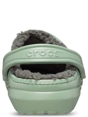 Crocs Green Classic Lined Clogs - Image 3 of 5