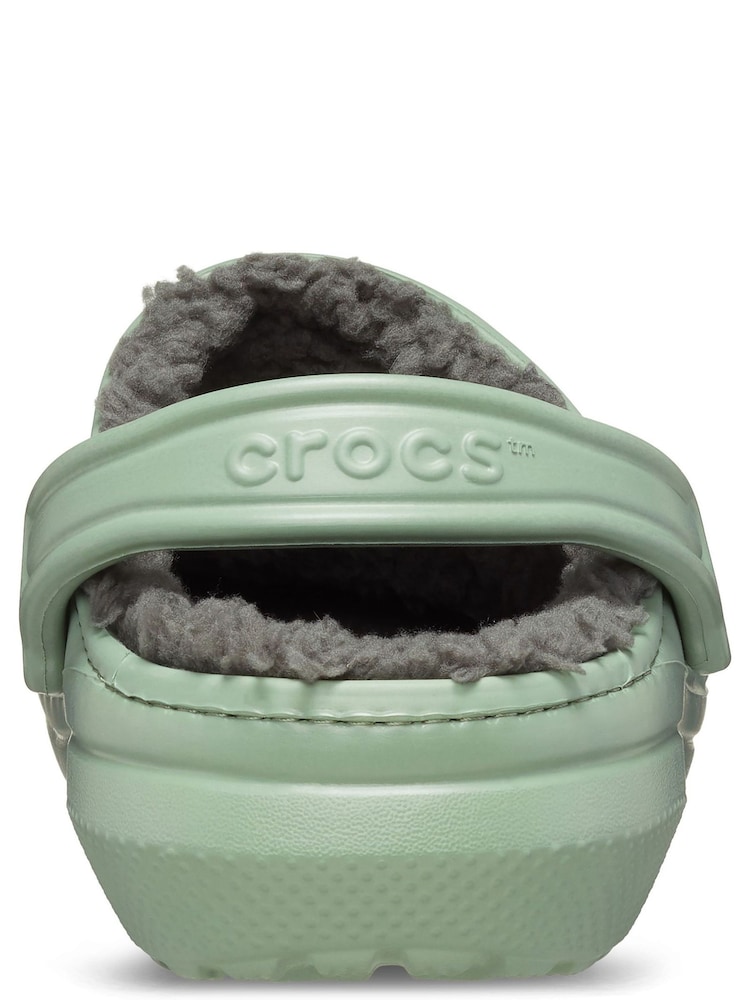 Crocs Green Classic Lined Clogs - Image 3 of 5